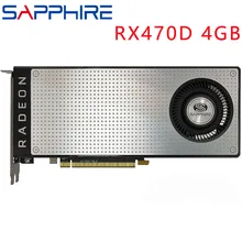 Placa de vídeo de safira rx470 4 gb 256bit gddr5 placas gráficas para amd rx 400 séries placas vga rx 470 displayport 570 580 480 usado