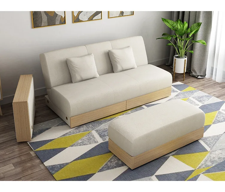 Nordic piccolo appartamento salvaspazio pieghevole multifunzione divano  letto usa e getta doppio contenitore di stoccaggio