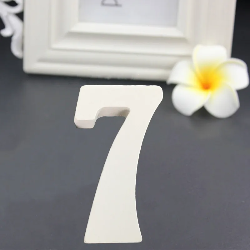 SZ-7 1pc 8CM White Wooden Letters English Alphabet DIY Personalised Name Design Art Craft Wedding Home Decor letters room decoration - Цвет: SZ-7