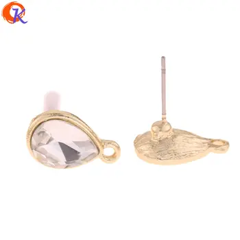 

Cordial Design 100Pcs 9*15MM Jewelry Accessories/Crystal Earring Stud/Drop Shape/DIY Earring Making/Hand Made/Earring Findings
