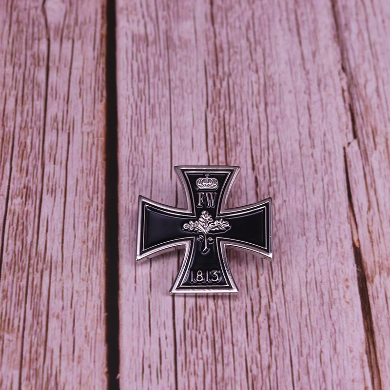 Немецкий Железный крест медаль 1813 дубовый лист булавка военный значок Deutschland ювелирные изделия мужские пальто аксессуар для рубашек