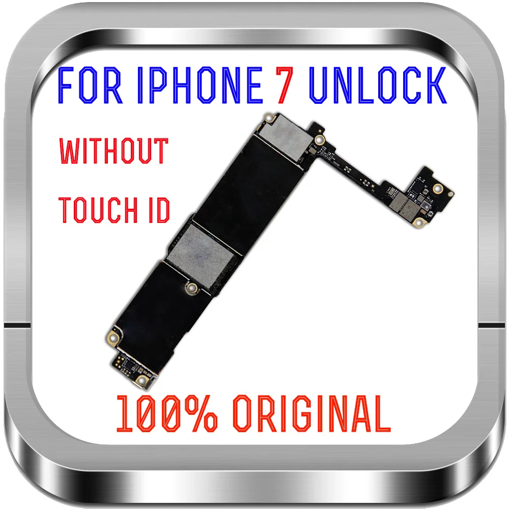 Бесплатный iCloud для iphone 7 материнская плата разблокированная 100% Оригинальная IPhone