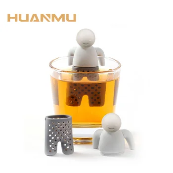 

Tea Strainer Creative Human-shaped Set Accessories Silica Gel Tea Maker Teapot Filter Leak Чайное ситечко
