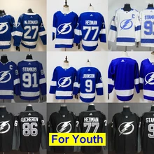 Детский Молодежный Tampa Bay Никита Кучеров Стивен Стэмкос Виктора хедмана Brayden точка трикотажные изделия