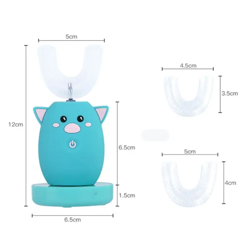 Children 360 Degrees Sonic Intelligent Automatic Electric Toothbrush 3 Modes Rechargeable U Type Toothbrush For kids best gift Children 360 Degrees Sonic Intelligent Automatic Electric Toothbrush 3 Modes Rechargeable U Type Toothbrush For kids best gift