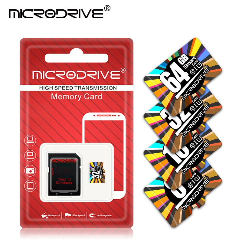 Карта памяти micro sd класса 10 8 ГБ 16 ГБ 32 ГБ TF Micro высокоскоростной 64 Гб 128 ГБ мини флэш-карта для смартфонов ПК