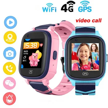 

4G Smart Children WIFI Watches GPS Watch Waterproof Video Call Remote Monitoring Mobile Smartwatch For Kids Android Watch Clock