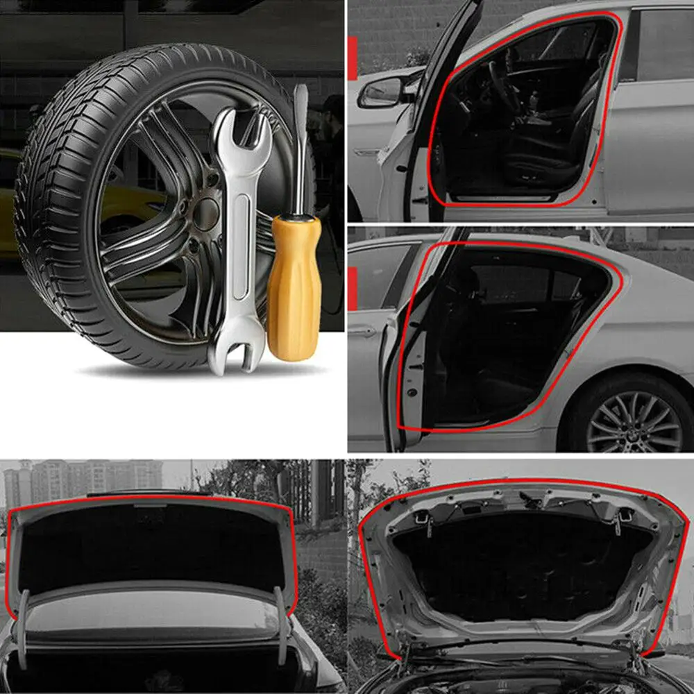 Автомобильная наклейка 5 м в форме B уплотнитель для атмосферных воздействий