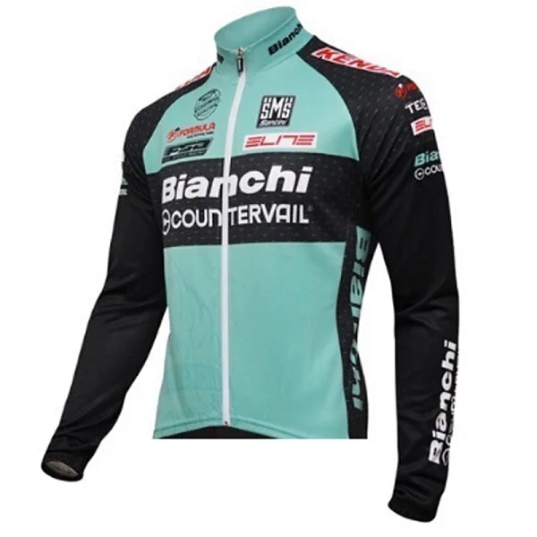 Зеленый Осень Bianchi с длинным рукавом Майки для велоспорта Майо Ropa Ciclismo MTB Одежда для велоспорта летняя одежда для велоспорта Одежда для улицы - Цвет: Зеленый