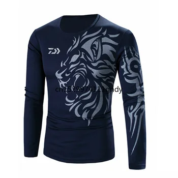 

2020 DAIWA Men Fishing Clothing Ultrathin Long Sleeve Sunscreen Anti-uv Breathable Coat Summer Fishing Shirt Size XS-5XL Bicycle