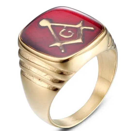 Мужское кольцо в стиле ретро из нержавеющей стали 10 шт./лот|freemason ring|mason ringfashion rings |