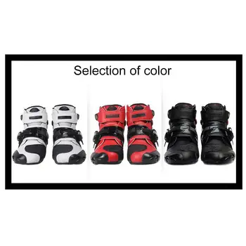 

Motorcycle Riding Shoes Man Four Seasons Locomotive Short Boots Anti Slip Skid Racing Shoes Spring Summer Racing Boots Knight Bo