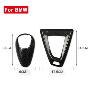 

Knob Gear Shift trim Interior Car Cover For BMW M3 F80 M4 F82 F83 Panel Black