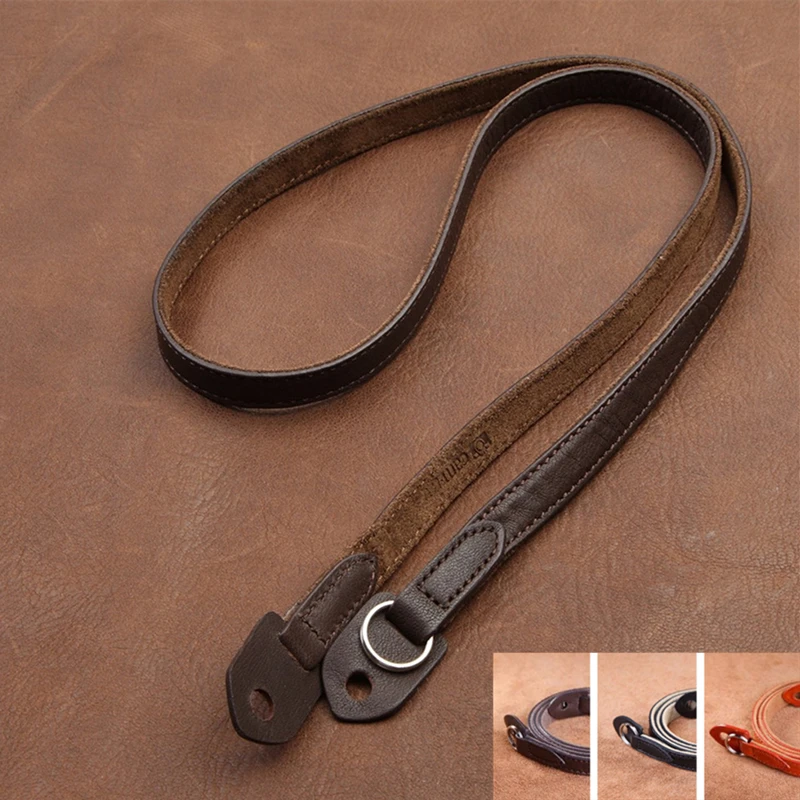 Pelle Bovina Corda Di Cuoio Della Macchina Fotografica Della Spalla Neck Strap Per Leica M10 Fuji Xpro2 Olympus