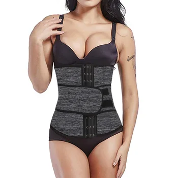 

Black Plus Size S-6XL Women Neoprene Shaperwear Waist Trainer Push Up Vest Tummy Belly Girdle Body Shaper Waist Cincher Corset