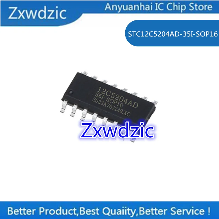 

10pcs 100% New Original STC12C5204AD-35I-SOP16 STC12C5204AD-35I-S0P16 STC12C5204AD SOP-16 Singlechip