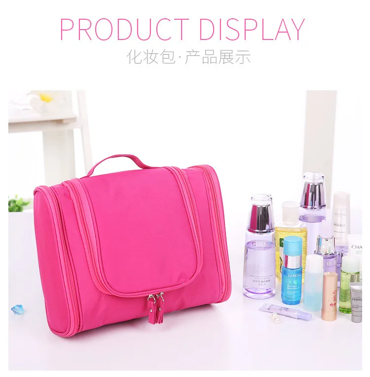 Korean hook double open toiletries Bag Travel Portable big ear toiletries bag toiletries storage bag