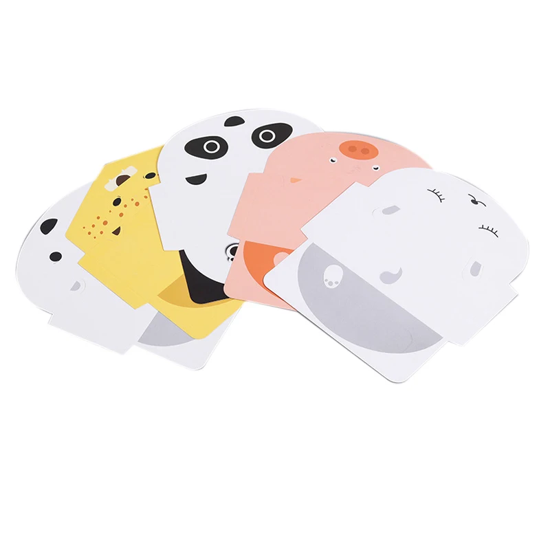 25 шт Складные животные Панда Свинья лисы Тигр открытка День рождения