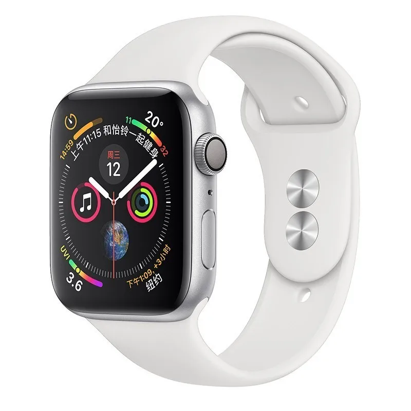 14 White Силиконовый ремешок для Apple Watch band 44 мм 42 мм iwatch series 5 4 3 2 1 браслет 40 мм 38 мм pulseira умные часы аксессуары петля - Цвет ремешка: 14 White