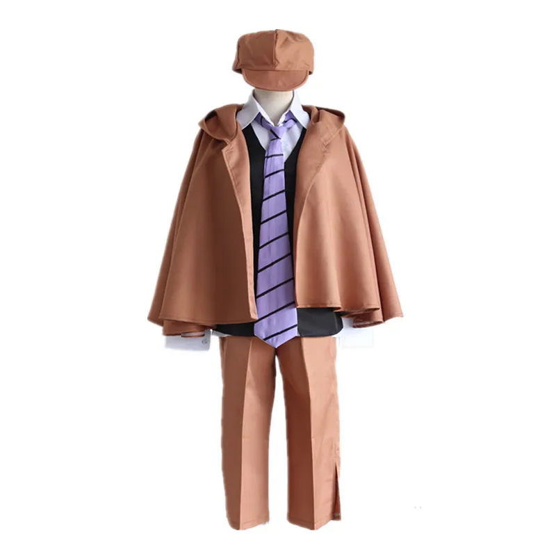 Anime-Bungo-Stray-Dogs-Detective-Ranpo-Edogawa-Cosplay-Costumes-Vest-Cloak-Pants-Tie-Hat-Uniform-Suit (1)
