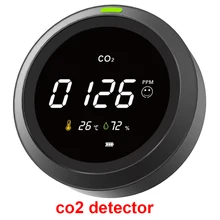 Detektor dwutlenku węgla analizator gazów miernik CO2 Monitor jakości powietrza czujnik CO2 detektor gazu miernik temperatury i wilgotności