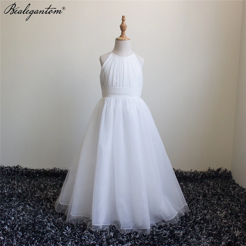 

Flower Girl Dresses Baby Kids Clothes Children Clothing Appliques First communion Wedding Evening Party Gowns 2-12 FGD156