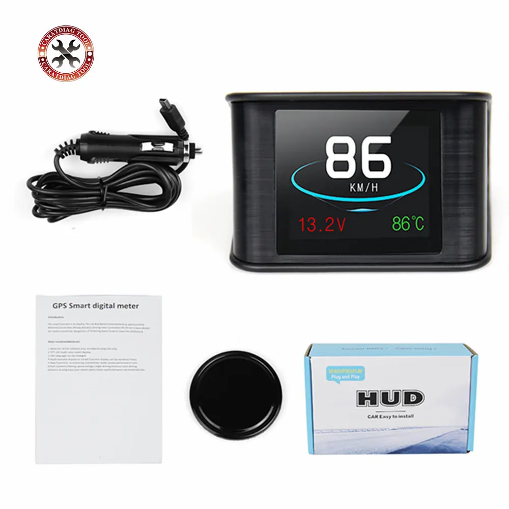 

Universal Car Head Up Display Digital GPS Speedometer Smart Automobile Speed Monitor Show Voltage Driving Direction HUD T600