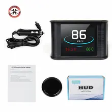 Universal Car Head Up Display Digitale Gps Snelheidsmeter Smart Auto Speed Monitor Tonen Spanning Rijden Richting Hud T600