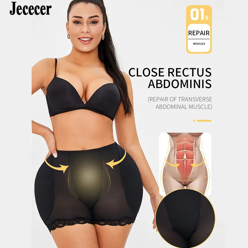 Butt Lifter Padded Panties Push Up Fake Buttocks Shapewear Low Waist Slim Belly Large Hip Body Shaper Booty Butt Enhancer