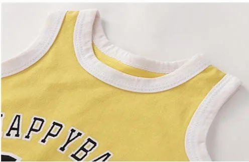 2021 Baby Rompers Newborn Summer Sports One-piece Baby Boy Girls Sleeveless Clothing Infant Sports Vest Jumpsuits Clothes carters baby bodysuits	