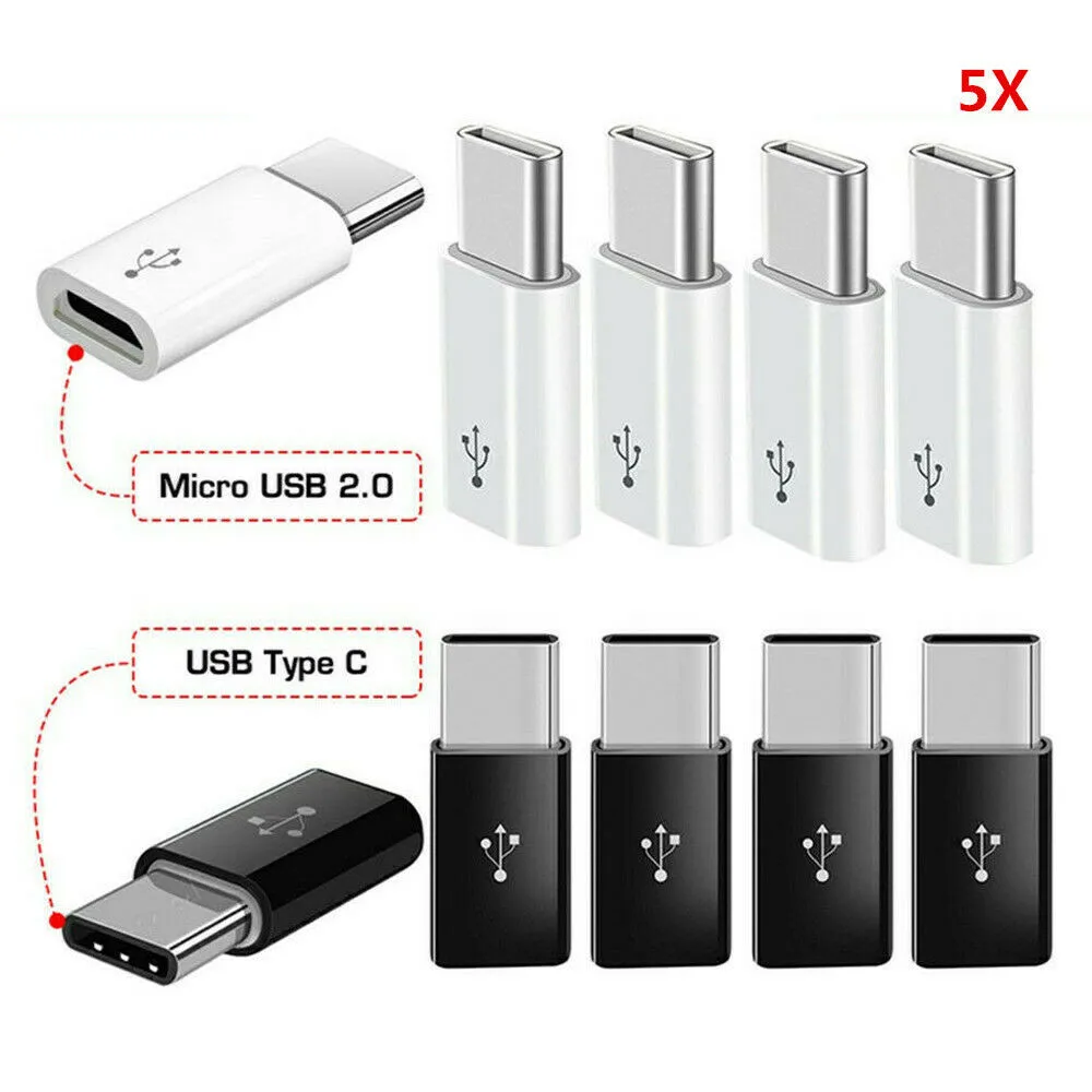 5 шт. Android Micro USB адаптер флеш-накопитель с гнездовым для Тип-C разъем адаптера