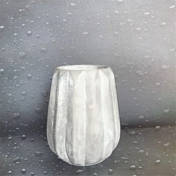

Fashion Geometry Origami Concrete Flowerpot Silicone Mold for Plants Cactus Living Room Decoration Molds Cement Pot Mould