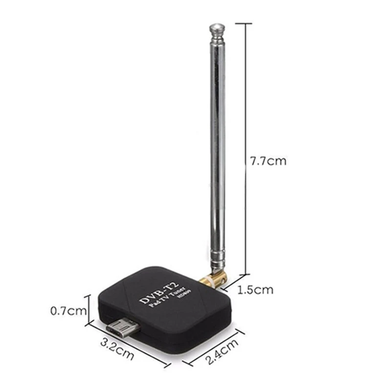 Микро Usb Dvb-T2 Dvb-T мобильный ТВ тюнер приемник цифровая палка для Android Phone Pad Watch Live Tv микро-Usb тюнер