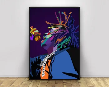 

Trippie Redds Pop Art Hiphop Rapper Music Singer Poster Print Wall Art Canvas Painting Home Decor Canvas Print (No frame)