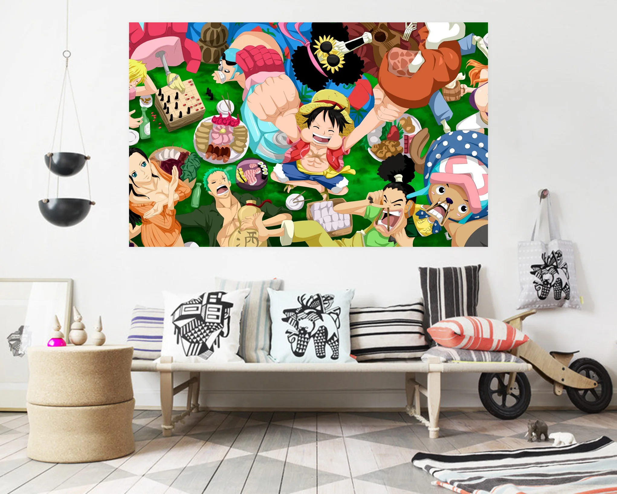 Self Adhesive 3d One Piece 662 Japan Anime Wall Stickers Mural Decal Wall Murals Aj Wallpaper Belly Wallpapers Aliexpress