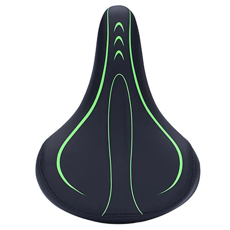 Green Dropship-Велосипедное Сиденье Велосипеда Универсальный седло с хвостом светильник подушки мульти-Цвет Расширенная; мягкая и удобная обувь, велосипедное седло, обор - Цвет: Green