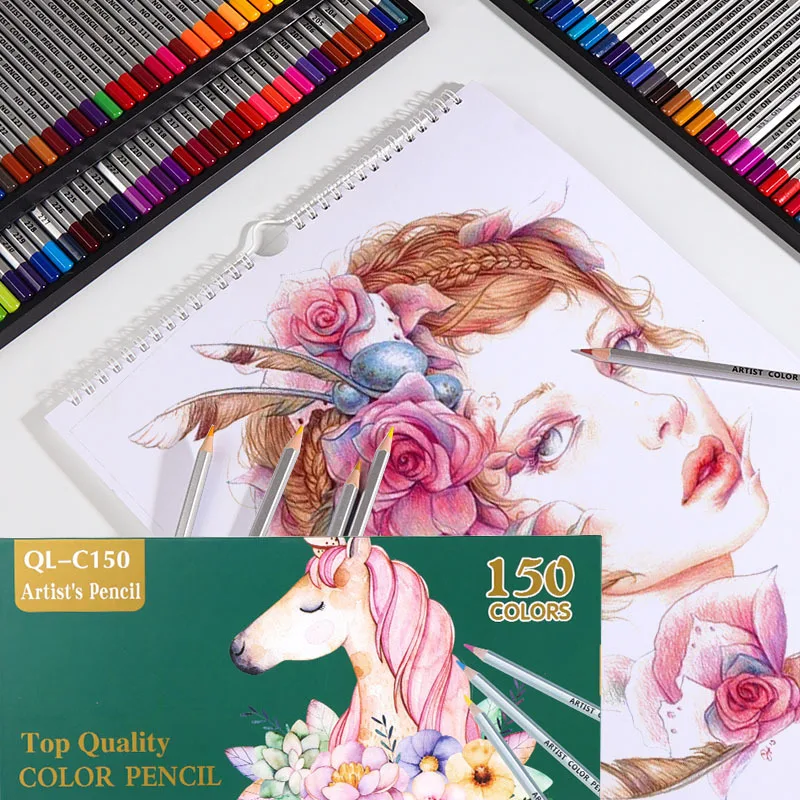 

150 Pack Colouring Hexagonal Pencils, Unique Coloured Art Pencils Assorted for Adults Sketch Coloring Books Drawing Writing