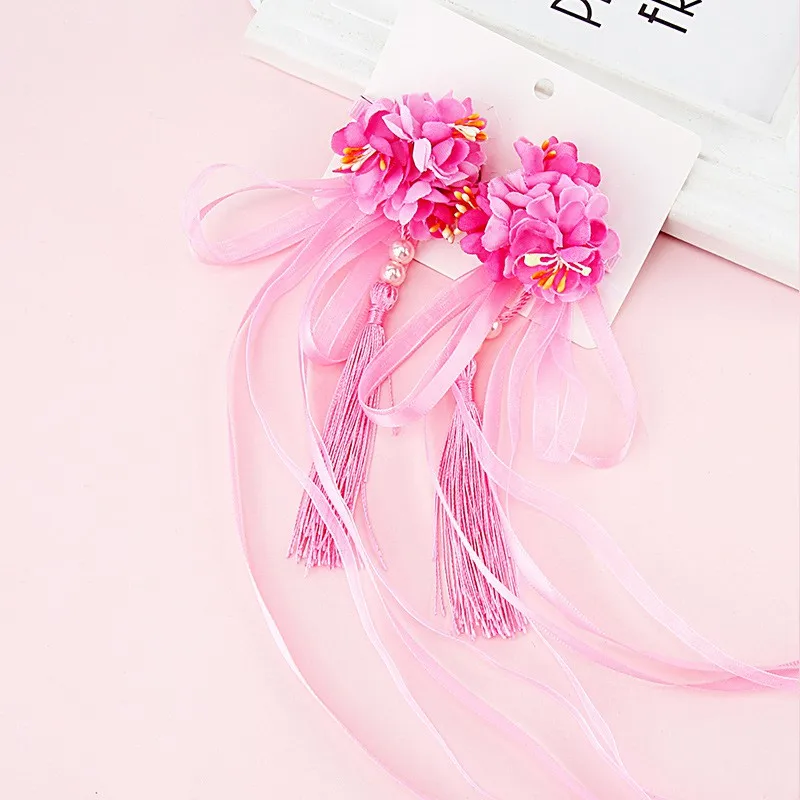 A5 Cute Baby Girl Floral Tassel Design Headband Fashion Toddler Hair Pin Hair Accessories - Цвет: A5