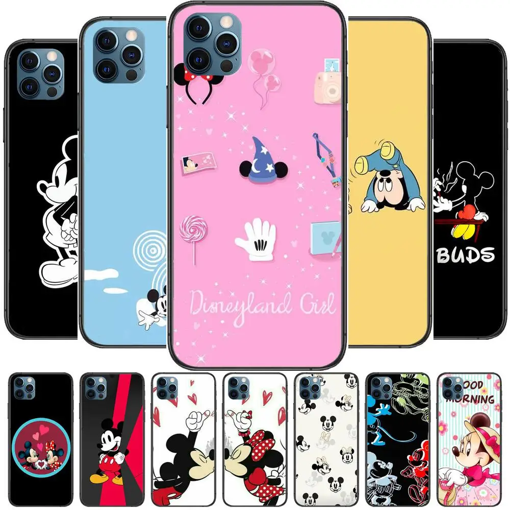 disney Anime Phone Cases cover For iphone 11 Pro Max case 12 8 7 6 S XR PLUS X XS SE 2020 mini mobile cell shell funda bag | Мобильные