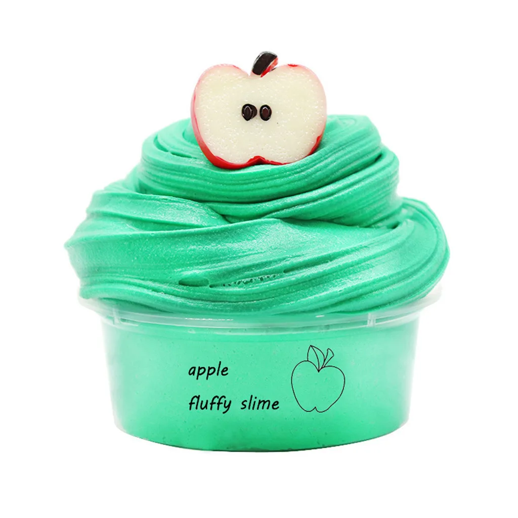 Diy пушистый пенный слизью сухой на воздухе Пластилин Глина Diy Поставки слаймов набор для фруктов облако слизью развивающая игрушка для детей подарок Глина