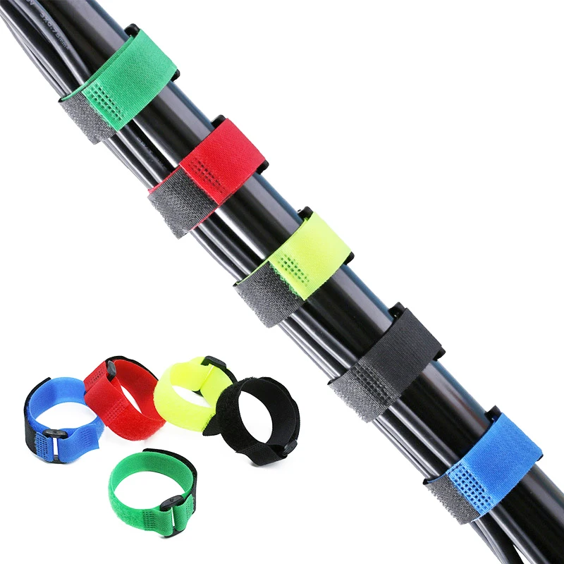 Sangles fixation canne pêche 5/10/20pcs - Attaches rapides ceinture porte-canne pêche extérieur
