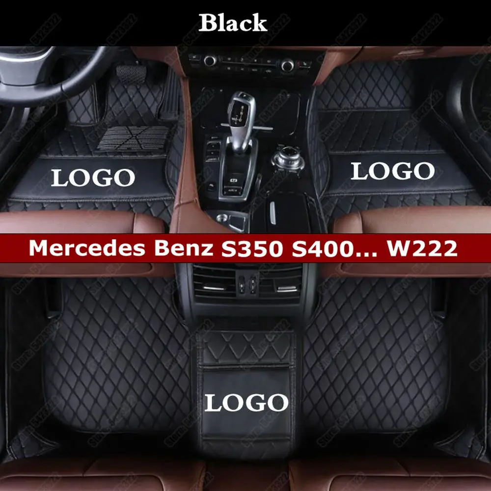 Коврики автомобильные для Mercedes Benz S350 S400 S450 S500 S550 S600 S63 AMG W140 W220 W221 W222|Напольные