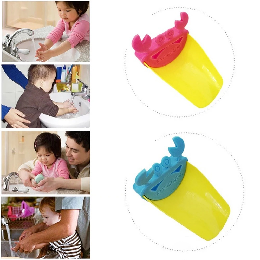 Crab Shape Faucet Extender Baby Auxiliary Child Hand Washing Machine Safety Guide Sink Bathroom Accessories Home Living Supplies Crab Shape Faucet Extender Baby Auxiliary Child Hand Washing Machine Safety Guide Sink Bathroom Accessories Home Living Supplies