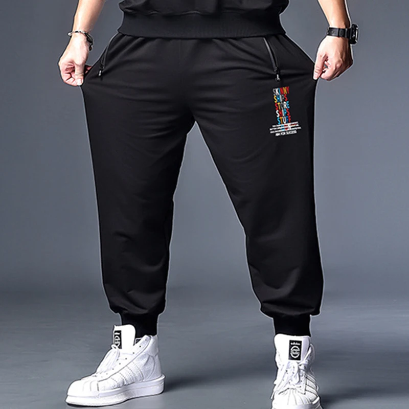 Loose Jogging Pants High Elasticity Men Jogging Casual Pants Men Fitness Training Pants Plus