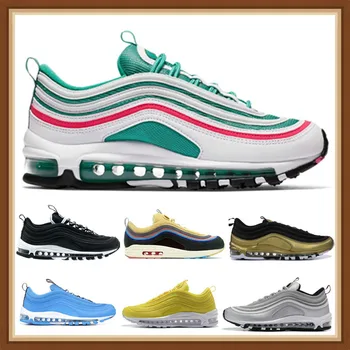 

Air MSCHF maximum 97 Women Men Running Shoes Bred UNDEFEATED 97s Triple Black Sliver Bullet Sean mens Sports Sneakers