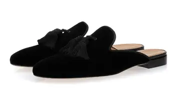 

High Quality Fashion Male Suede Leather Design Mules Shoe Male Casual Classic Trendy Vinage Stylish Home Slippers for Men 4M437