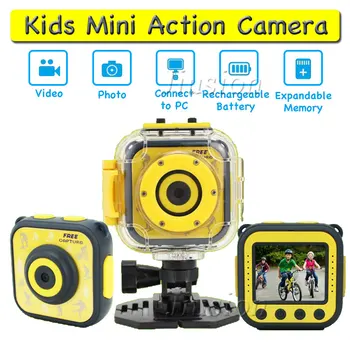 

Mini HD Children Action Camera Digital Sport Camcorder Waterproof Case Bicycling Micro Cam Video Recorder DV Kid Child Gift