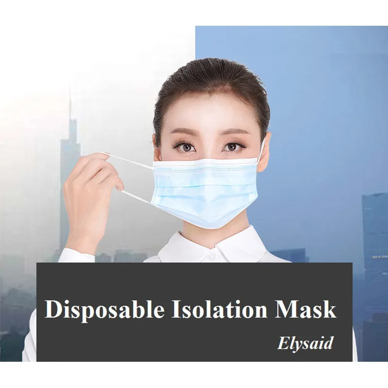 20 шт одноразовые нетканые маски трехслойный фильтр для Унисекс Анти-пыль рот Нос