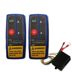 Wireless Digital Winch Remote Control Kit 12V 24V Recovery Kit Switch Universal for t.u.k.Jeep-ATV SUV Towing Off-Road