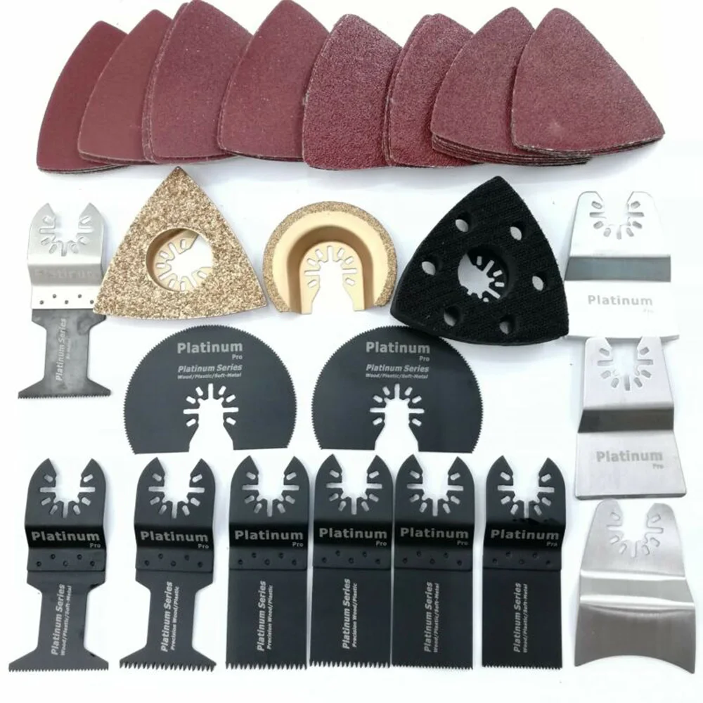 

54 Pieces Set Mix Saw Cutter Vibration Oscillating Multi Tool For Fein Milwaukee Sets Multitools Saw Blades